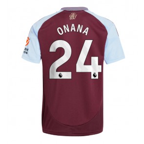 Billiga Aston Villa Amadou Onana #24 Hemmatröja 2024-25 Kortärmad